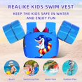 thumbnail image 3 of Chaleco de natación para niños REALIKE con dispositivo de flotación de agua, 13 a 32 kg, 3 of 6