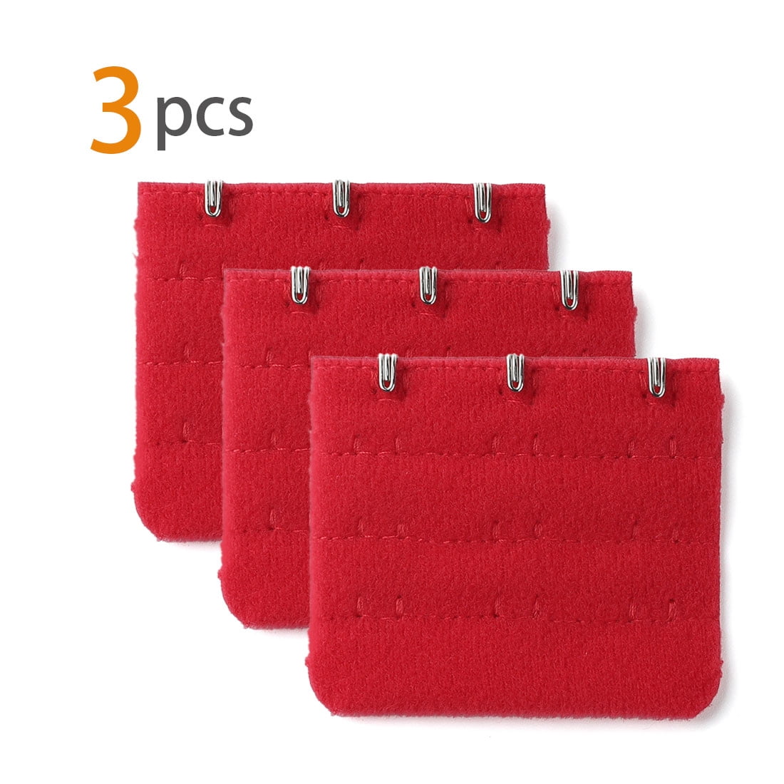 Unique Bargains Women's Bra Extender Strap Extension Buckle 3 Hooks 3 Rows