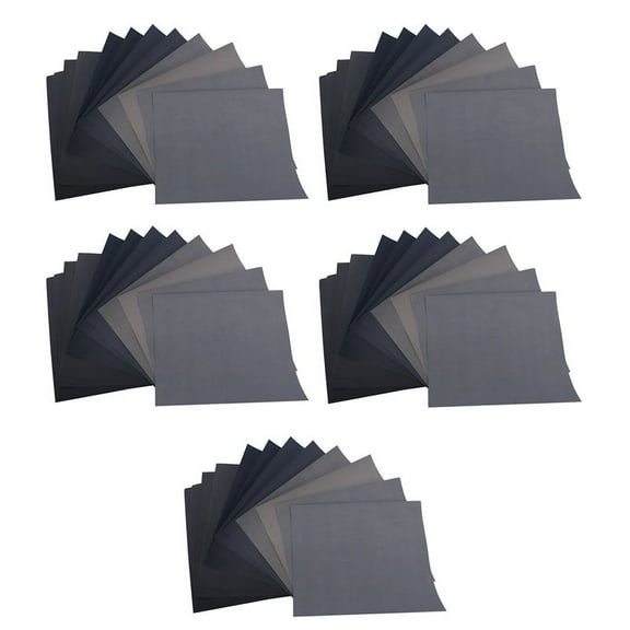 Grit 1500 2000 2500 3000 5000 7000 High Precision Polishing Sanding Wet/Dry Abrasive Sandpaper Sheets , Pack of 60