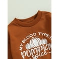 thumbnail image 4 of ZAXARRA Baby Boys Pants Set, Long Sleeve Crew Neck Letters Pumpkin Print Sweatshirt with Sweatpants Halloween Clothes, 4 of 7