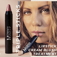 thumbnail image 3 of Triple Sticks Lipstick & Cream Blush - Moisturizing Lip Crayon by Mommy Makeup (Paris Pink), 3 of 7
