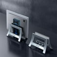 thumbnail image 3 of Support Vertical pour Ordinateur Portable, Support de Bureau Multifonctionnel, Rangement par Gravité, Gain de Place (Version simple) Noir, 3 of 5