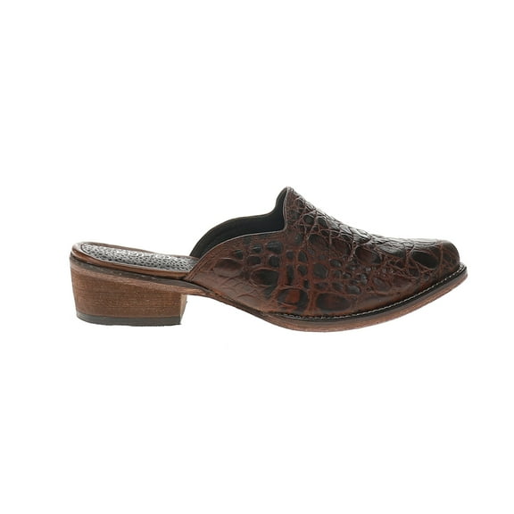 Roper Womens Lynelle Embossed  Print Slip On Mules Flats Casual Shoes