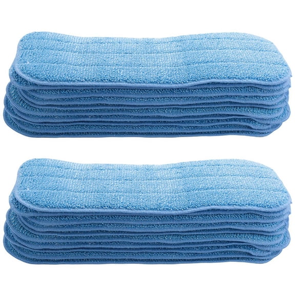 20 Pack Microfiber Mop Replacement Heads for Wet/Dry Mop Floor Cleaning Pads Compatible for Floor Care System,20 x Mop Pad,blue