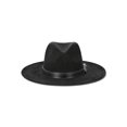 thumbnail image 3 of The Pioneer Woman Fedora Hat with Embossed Band, Black, 3 of 3