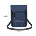 thumbnail image 3 of Small Crossbody Bag for Men Women, Travel Passport Wallet Cell Phone Pouch, Lightweight & Adjustable Strap, Secure & Compact, 3 of 6