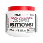 Onyx Professional 100% Acetone Nail Polish Remover, Jar, 8 oz