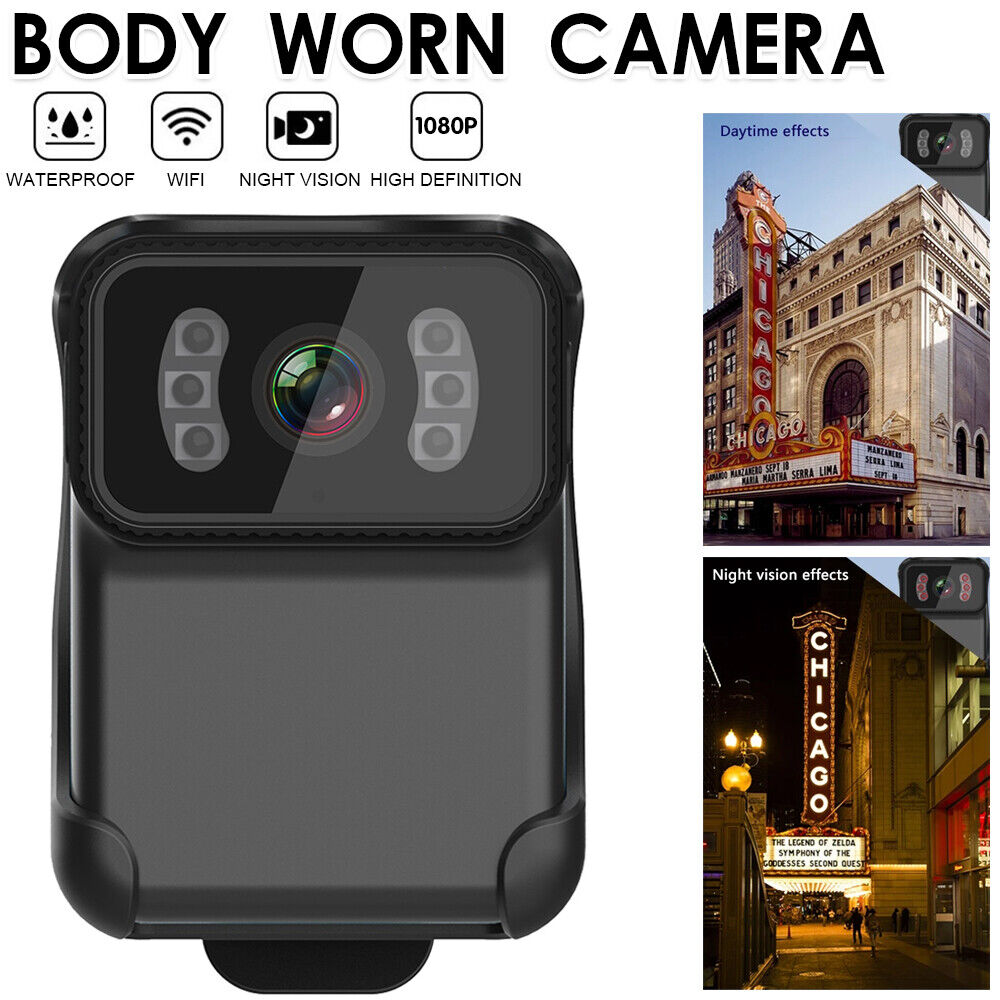 1080P Body Cameras With Audio And Video Recording Night Vision Waterproof Shell WIFI Hotspot Personal Mini Body Camera For Enforcement/Riding/Delivery