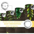 thumbnail image 4 of Spring Leaves Blackout Curtains for Bedroom, Pastoral Garden Botanical Brown Wooden Thermal Insulated Kitchen Drapes with Grommets, Light Blocking Window Treatment, 2 Panels 52" x 96", 4 of 7