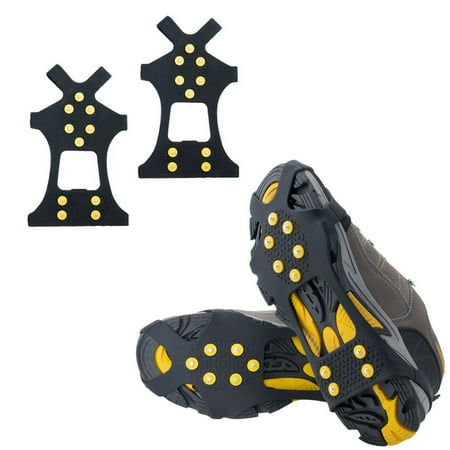 water resistant snow boots with ice grippers