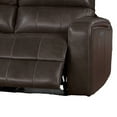 thumbnail image 4 of Mia 83 Inch Power Double Recliner Sofa, Gray Faux Leather, USB, Drop Table, 4 of 6