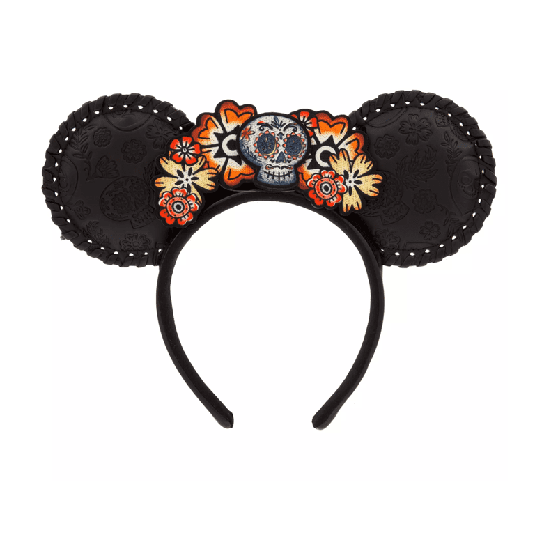 Disney Parks Pixar Coco Floral Skull Ear Headband for Adults  display picture 1