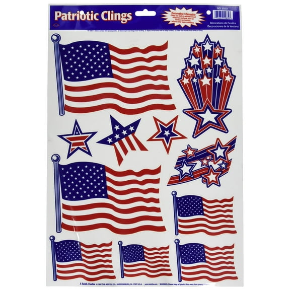 Patriotic Window Clings by Beistle Company