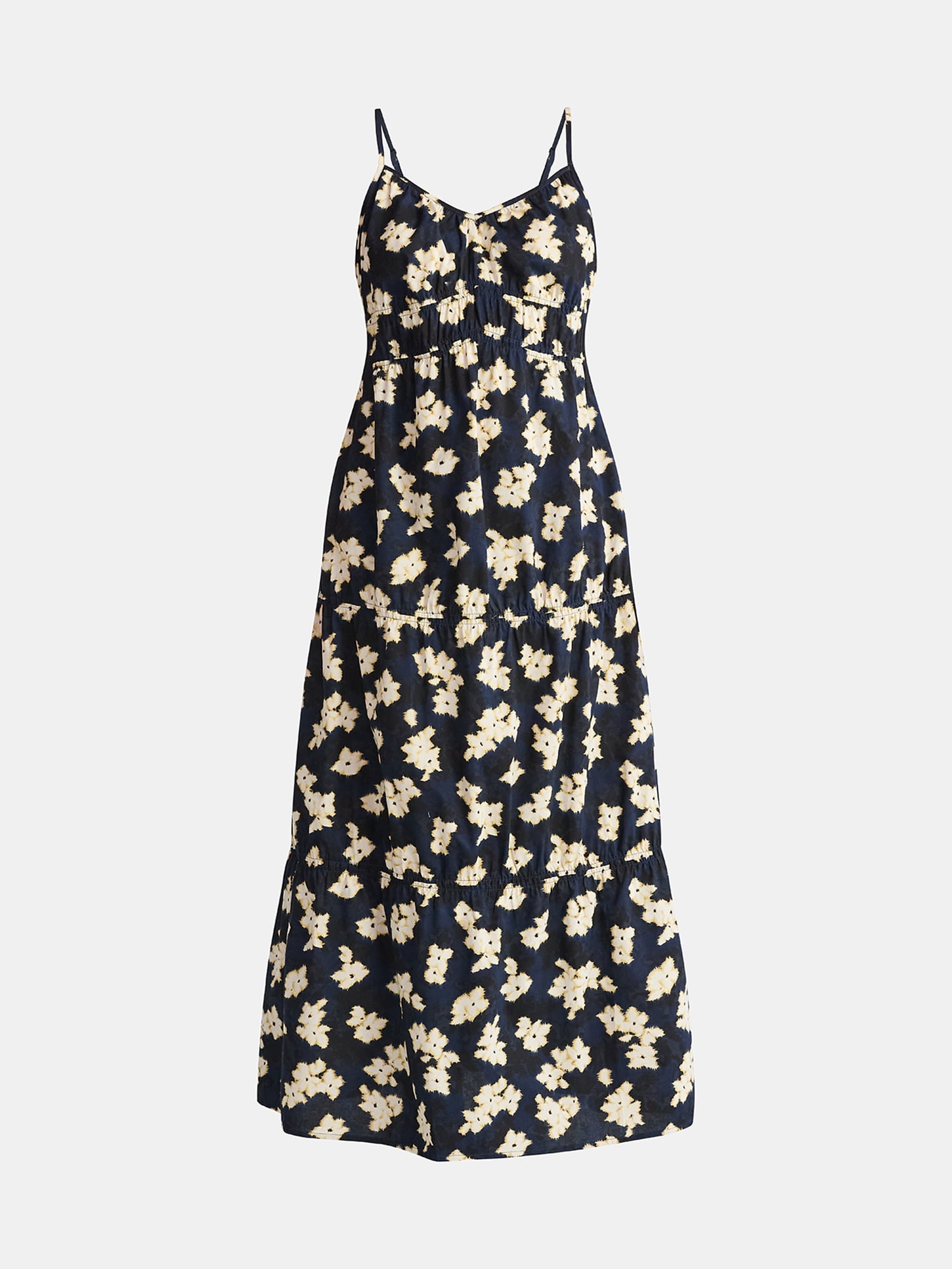Time and Tru Women's Strappy Cotton Maxi Dress, Sizes XS-XXXL