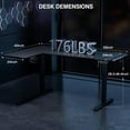 ZenZone 59" Reversiable LShaped Electric Standing Desk Adjustable
