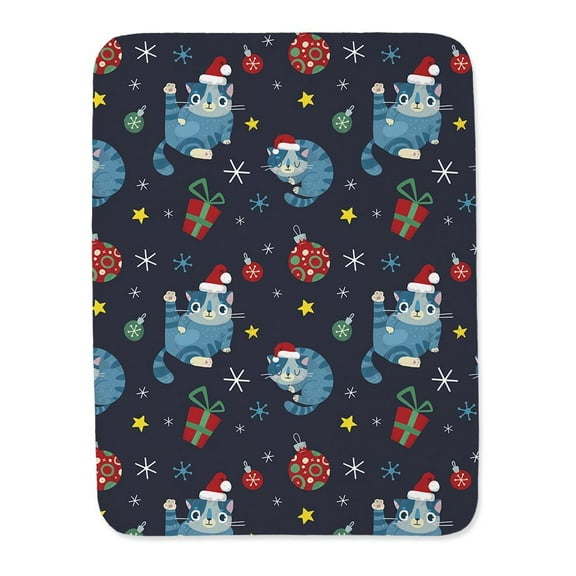 Christmas Pattern Cats Blanket  -Image by Shutterstock,