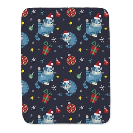 Christmas Pattern Cats Blanket -Image by Shutterstock,