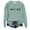 Green, variant on HNMKIU Women's Casual Crew Neck English Letters I'm A Printed Hoodless Sweatshirt Yellow,S
