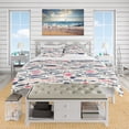 thumbnail image 2 of Designart 'Cute Fishes with Doodles' Nautical & Coastal Duvet Cover Set, 2 of 4