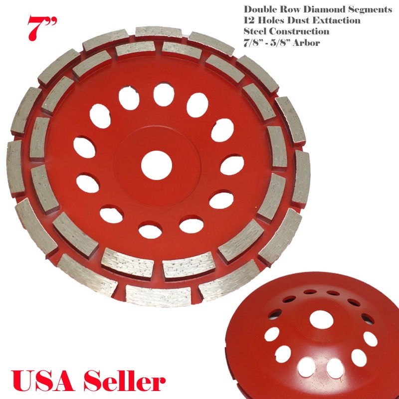 MTP ® 7" Double Row 7/8"5/8"Arbor (adapter included) Diamond Grinding