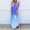 A0810-Sky Blue, variant on QUINDOS Womens Dresses 2025 Sundress Casual Crew Neck Short Sleeve Sun Dresses Summer Split Gradient Color Pockets Long Maxi Womens Dresses