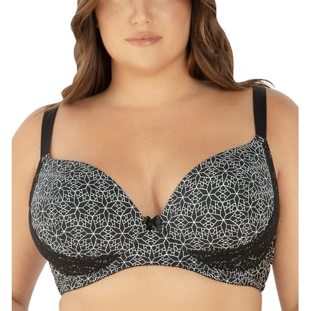 

Parfait Casey Molded Plunge Underwire Bra (28013) 36H Black Mosaic