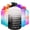 QFA1 Gray/Black Gradient, variant on 1 Gallon Water Bottle - with Straw & Motivational Time Marker Leak-Proof BPA Free Reusable Gym Sports Outdoor Large(128OZ/73OZ) Capacity Water Jug