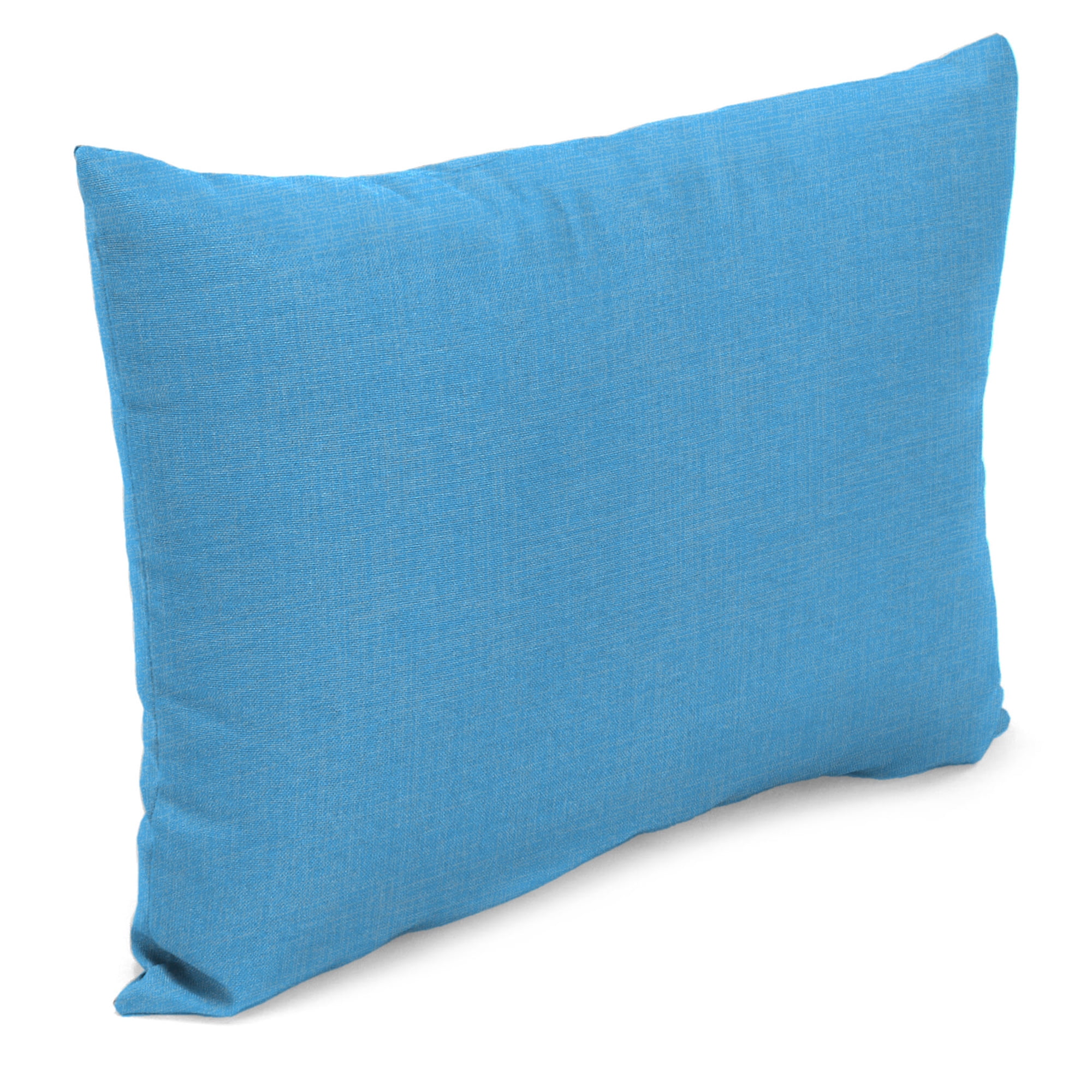 Jordan Manufacturing 12" x 18" Celosia Ice Blue Crosshatch Rectangular Outdoor Lumbar Throw Pillow (2 Pack)