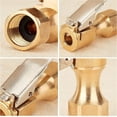 thumbnail image 2 of 6Pcs Brass Air Chuck Golden Metal Tyre Inflatable Clamp Allows Direct Connection to Air Compressor Hoses Open Flow Straight Lock-On Tire with Clip, 2 of 5