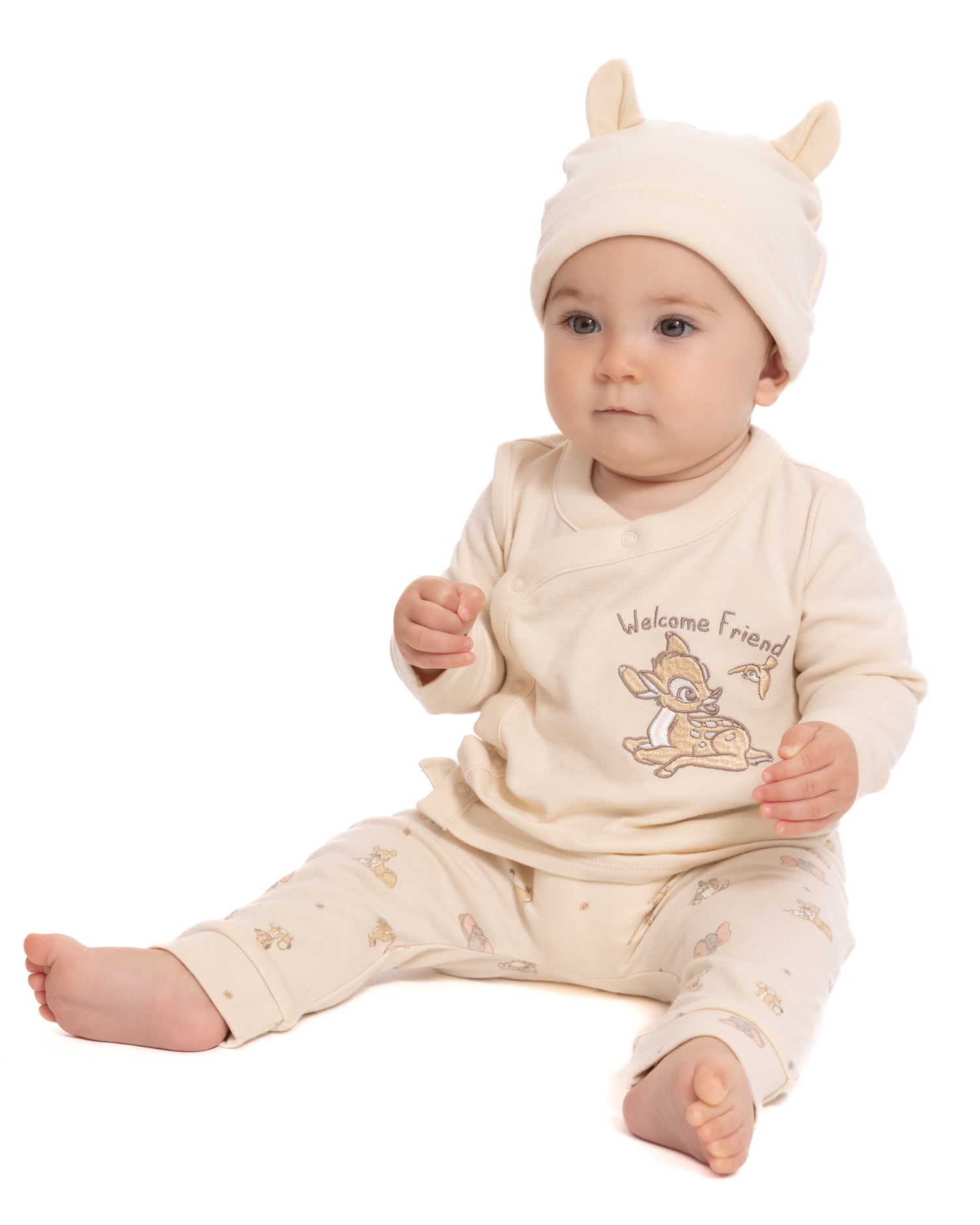 Disney Baby Wishes + Dreams Classics Bambi Take Me Home Set, 3-Piece, Sizes Preemie 6/9M