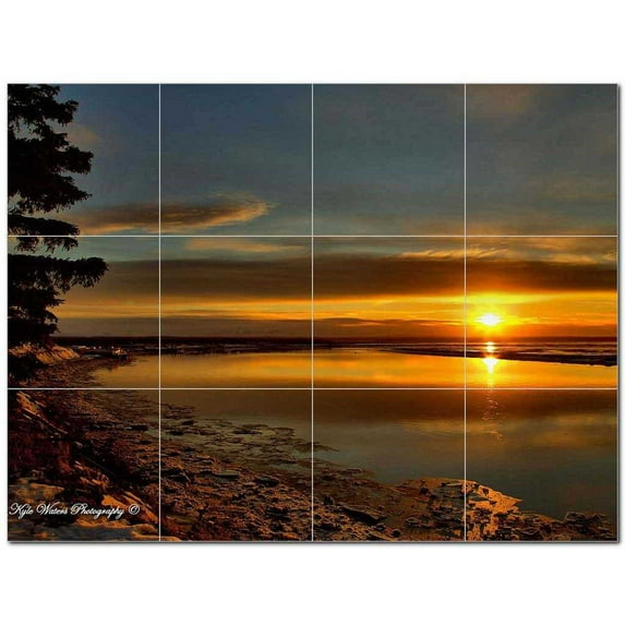 Sunset Picture Ceramic Tile Mural Kitchen Backsplash Bathroom Shower 405991-L43