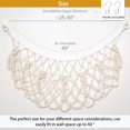 thumbnail image 4 of Red de almacenamiento para animales de peluche YKBU, macramé, 125 cm, W, color crema, 4 of 7