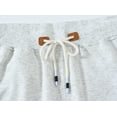 thumbnail image 4 of Tyhengta Mens Shorts Casual Drawstring Zipper Pockets Elastic Waist Cationwhite 44, 4 of 8