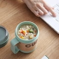 thumbnail image 3 of SUNSHNO Soup Mug with Lid and Scoop,18 Ounce Microwave Soup Mugs Food Flasks Oven Milk Cup Food Jar Container for Breakfast Soups, Noodles, Hot Cereal and More (Green), 3 of 7