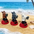 thumbnail image 6 of Yvsxxv 1 Brown Solar Powered Horse Figurines & Knick-Knacks Bobble Head Car Dashboard Ornament for Home Desk, 6 of 7
