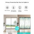 thumbnail image 4 of Window Privacy Film Blue Green Eucalyptus Stained Glass Window Film Decorative Sun Block Window Cover Sage Gradient Leaves Butterfly Window Clings Static Adhesive Sticker for Bathroom 29.5"x78.7", 4 of 7