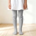 thumbnail image 5 of Bixock Toddler Girls Leggings Warm Knit Pantyhose Tights Footless Elastic Waist Ruffle Bow Solid Color Soft Stretch Dance Training Wear Size 8-10Years, 5 of 6