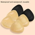 thumbnail image 4 of XFHLMJFF Breathable Bra Pasties For Women Everyday Bralette Wireless Nubitties Chest Enhancers Push Up Pads Triangular Patch Thickened Lightweight Underwear, 4 of 5