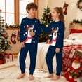 thumbnail image 2 of Bainana Christmas Unisex Kids Pajamas Animals Print Long Sleeve T-Shirt Pants Indoor Wear Boys And Girls Daily Casual Outfit Set, Size 9-10 Years, 2 of 8