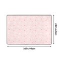 thumbnail image 3 of DouZhe Cute Rabbit Strawberry Hearts Rugs Doormat, Non-Slip Machine Washable Carpets Floor Door Mat , 36" x 24", 3 of 7