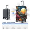thumbnail image 6 of Daiia Sunset Floral Fantasy Landscape Luggage Cover, Thickened Washable Travel Luggage Covers, Elastic Unique Baggage Covers for 18-20 inch Luggage-Small, 6 of 9