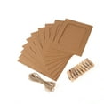 thumbnail image 4 of OUNONA 10pcs DIY 6inch Hanging Album Clip Kraft Paper Photo Frame Strings Rope Clips Sets for Wedding Decoration Garland, 4 of 7
