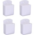 thumbnail image 1 of Pack of 4 White Remote Holders Wall Mount Storage Box, 1 of 5