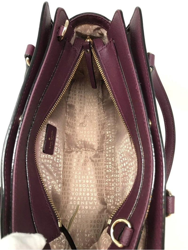 Kate Spade New York Reese Laurel Way Handbag in Deep Plum 