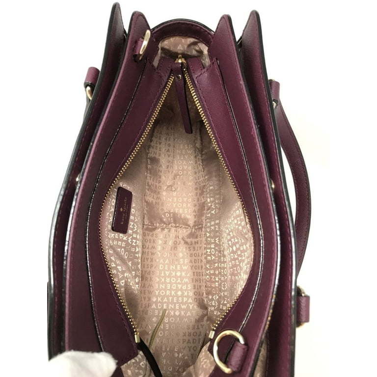 Kate Spade New York Reese Laurel Way Handbag in Deep Plum