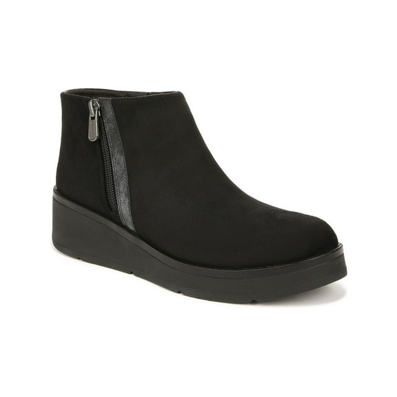 Bzees Womens Freestyle Faux Suede Platform Ankle Boots