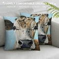 thumbnail image 3 of Orinice Cow Graphic Decorative Pillow Cover for Home Couch Living Room Bed Sofa Square Pillow Case 1PC 22x22in, 3 of 5