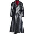 thumbnail image 1 of 2026 Men's Fashion Gothic Long Coat Leather Coat Faux Leather Jacket Jackets S-5xl, 1 of 2