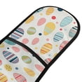 thumbnail image 2 of Dailycode Double Sided Oven Mitt with Loop Heat Resistant Kitchen Long Potholders 7" x 35" Easter Eggs with Color Stripes, 2 of 6