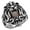 Garnet, variant on Men High Polished Stainless Steel Ring with AAA Grade CZ in Clear - Size 12